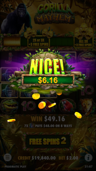 تحميل Gorilla Mayhem Slot Casino كازينو لنظام أندرويد لقطة شاشة 3