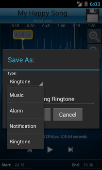 تحميل MP3 Cutter and Ringtone Maker الموسيقى والصوت لنظام أندرويد لقطة شاشة 4