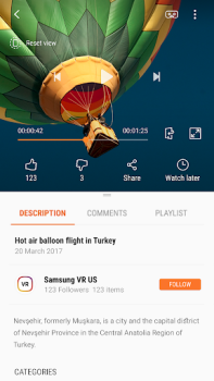 تحميل Samsung VR видео مشغلات الفيديو والمحررين لنظام أندرويد لقطة شاشة 6