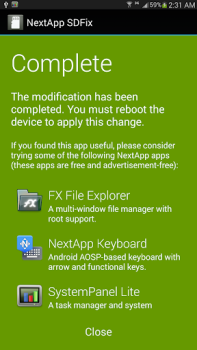 تحميل SDFix: KitKat Writable MicroSD أدوات لنظام أندرويد لقطة شاشة 4