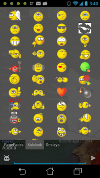تحميل Kolobok smileys for Ace IM الاتصالات لنظام أندرويد لقطة شاشة 2