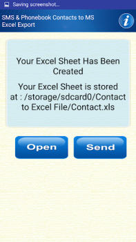تحميل Save Phonebook & SMS to Excel أدوات لنظام أندرويد لقطة شاشة 3