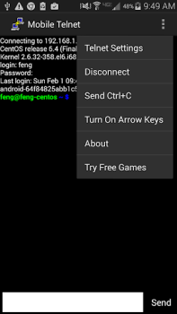 تحميل Mobile Telnet الاتصالات لنظام أندرويد لقطة شاشة 5