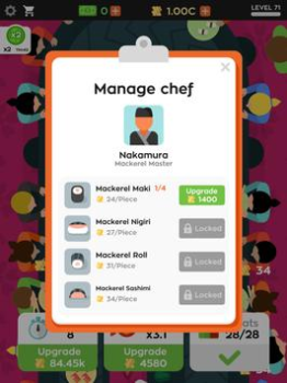 تحميل Sushi Bar Idle المحاكاة لنظام أندرويد لقطة شاشة 7