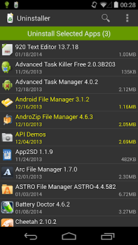 تحميل Uninstaller عمل لنظام أندرويد لقطة شاشة 3