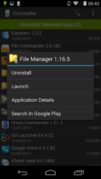 تحميل Uninstaller عمل لنظام أندرويد لقطة شاشة 5