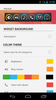 تحميل Slider Widget - Volumes أدوات لنظام أندرويد لقطة شاشة 7