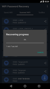 تحميل WiFi Password Recovery أدوات لنظام أندرويد لقطة شاشة 4
