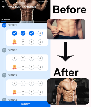 تحميل Home Workout - Fit in 28 Days الصحة واللياقة البدنية لنظام أندرويد لقطة شاشة 2
