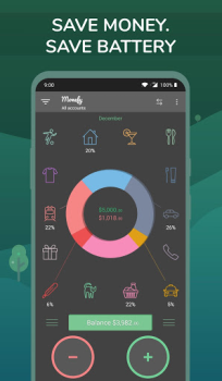 تحميل Monefy - Budget & Expenses app المالية لنظام أندرويد لقطة شاشة 3