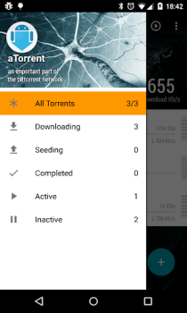 تحميل aTorrent - torrent downloader مشغلات الفيديو والمحررين لنظام أندرويد لقطة شاشة 4