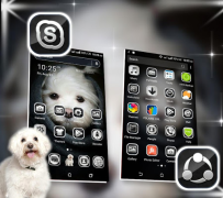 تحميل Cute Puppy Launcher Theme إضفاء الطابع الشخصي لنظام أندرويد لقطة شاشة 5