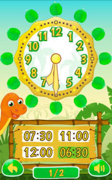 تحميل Dino Time: free learning clock ألعاب التعلم لنظام أندرويد لقطة شاشة 3