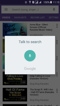 تحميل Karaoke Lite: Sing & Record وسائل الترفيه لنظام أندرويد لقطة شاشة 2