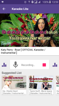 تحميل Karaoke Lite: Sing & Record وسائل الترفيه لنظام أندرويد لقطة شاشة 3