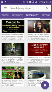 تحميل Karaoke Lite: Sing & Record وسائل الترفيه لنظام أندرويد لقطة شاشة 5