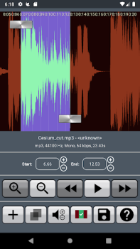 تحميل صانع النغمات القاطع MP3 مشغلات الفيديو والمحررين لنظام أندرويد لقطة شاشة 2