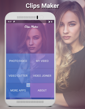 تحميل Clips Maker مشغلات الفيديو والمحررين لنظام أندرويد لقطة شاشة 2