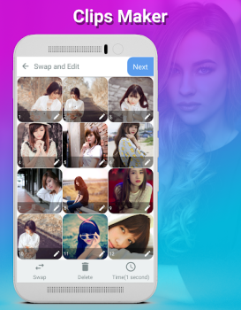 تحميل Clips Maker مشغلات الفيديو والمحررين لنظام أندرويد لقطة شاشة 4