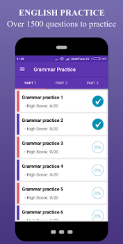 تحميل English Grammar Test - Grammar التعليم لنظام أندرويد لقطة شاشة 2