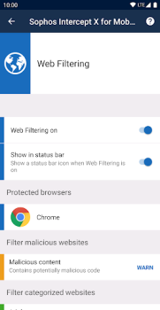 تحميل Sophos Intercept X for Mobile أدوات لنظام أندرويد لقطة شاشة 4
