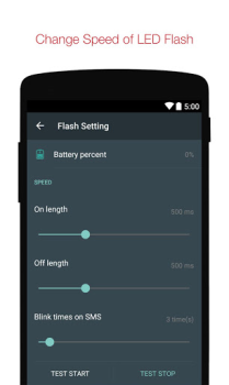 تحميل Flash Alerts on Call and SMS أدوات لنظام أندرويد لقطة شاشة 3