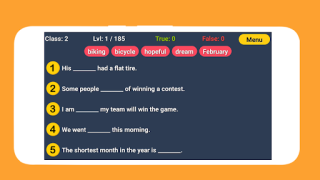 English Word Fill