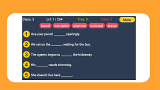 English Word Fill