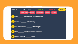 English Word Fill