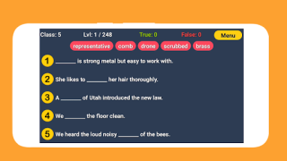 English Word Fill