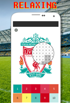 تحميل Football Logo Coloring By Number الألغاز لنظام أندرويد لقطة شاشة 2