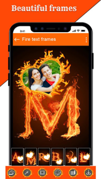 تحميل Fire Text Photo Frames App صورة فوتوغرافية لنظام أندرويد لقطة شاشة 6