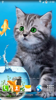 تحميل Cat Live Wallpaper إضفاء الطابع الشخصي لنظام أندرويد لقطة شاشة 5