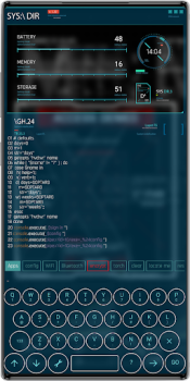 تحميل Aris Launcher, Hacker Style UI إضفاء الطابع الشخصي لنظام أندرويد لقطة شاشة 7