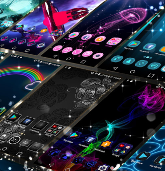 تحميل Black Theme Launcher إضفاء الطابع الشخصي لنظام أندرويد لقطة شاشة 2