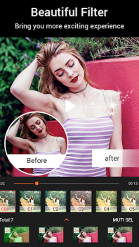 تحميل Beauty Video - Video Editor مشغلات الفيديو والمحررين لنظام أندرويد لقطة شاشة 5
