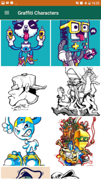 تحميل Easy Graffiti Characters وسائل الترفيه لنظام أندرويد لقطة شاشة 2