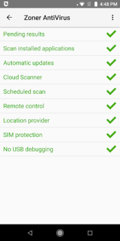 تحميل Zoner AntiVirus أدوات لنظام أندرويد لقطة شاشة 2