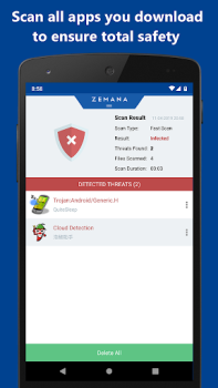 تحميل Zemana Antivirus أدوات لنظام أندرويد لقطة شاشة 4