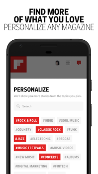 تحميل Flipboard الأخبار والمجلات لنظام أندرويد لقطة شاشة 4