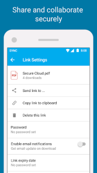 تحميل Sync - Secure cloud storage عمل لنظام أندرويد لقطة شاشة 2
