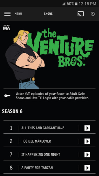 تحميل [adult swim] وسائل الترفيه لنظام أندرويد لقطة شاشة 5