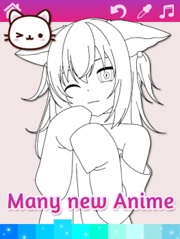 تحميل Anime Manga Coloring Pages wit ألعاب الطاولة لنظام أندرويد لقطة شاشة 4