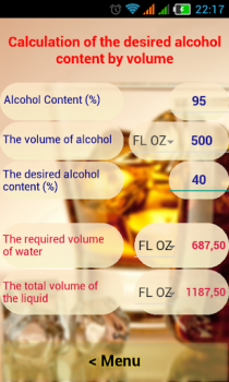 تحميل Alcohol Calculator أدوات لنظام أندرويد لقطة شاشة 2