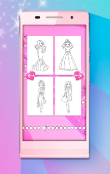 تحميل Girls Coloring Pages ألعاب عارضة لنظام أندرويد لقطة شاشة 2