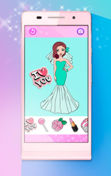 تحميل Girls Coloring Pages ألعاب عارضة لنظام أندرويد لقطة شاشة 6