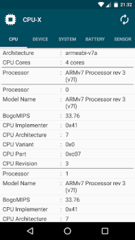 تحميل CPU-X أدوات لنظام أندرويد لقطة شاشة 2
