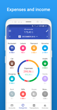 تحميل 1Money: المصروفات، الميزانية المالية لنظام أندرويد لقطة شاشة 2
