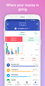 تحميل 1Money: المصروفات، الميزانية المالية لنظام أندرويد لقطة شاشة 3