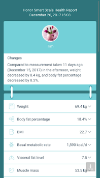 تحميل Honor Smart Scale الصحة واللياقة البدنية لنظام أندرويد لقطة شاشة 3